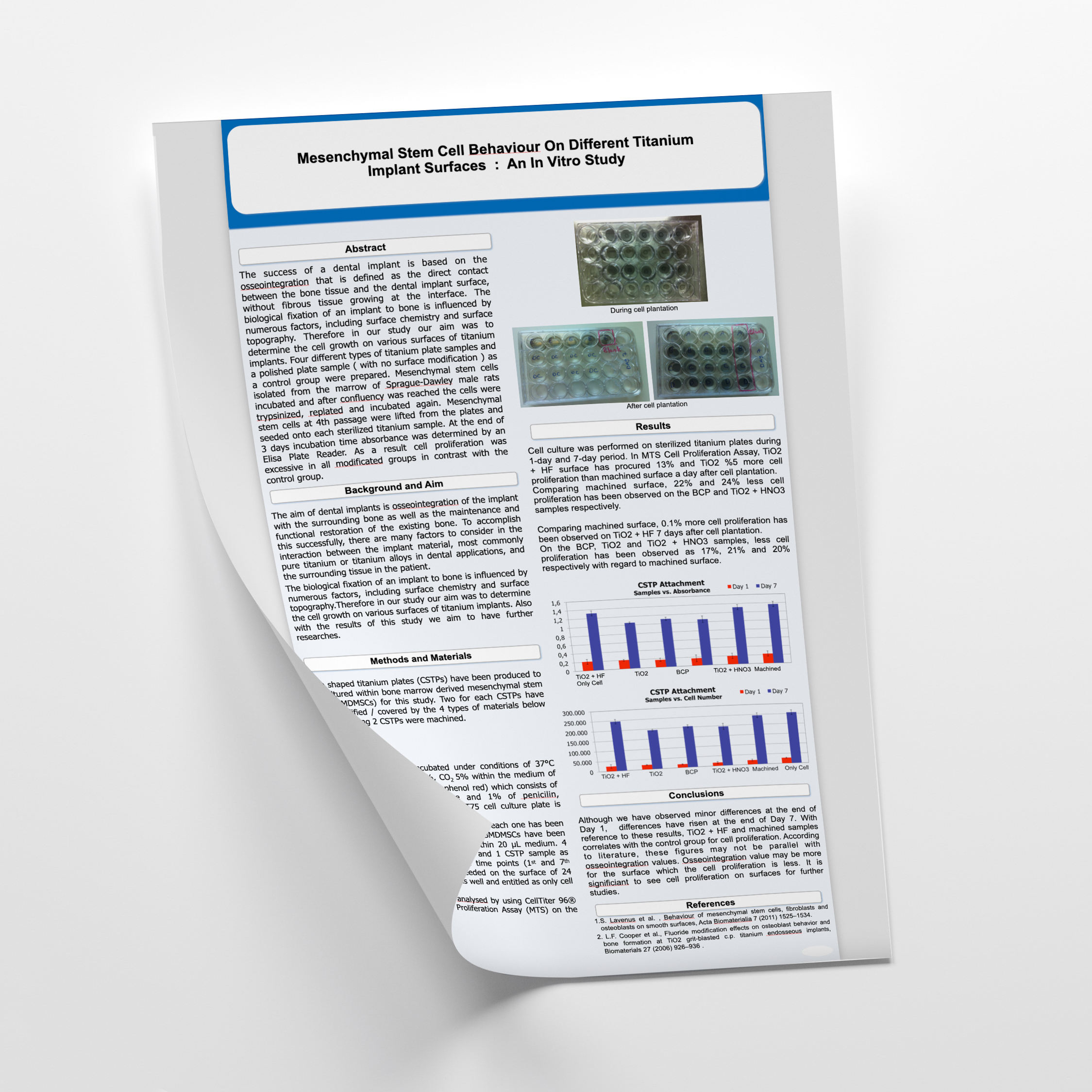 Mesenchymal Stem Cell Behaviour On Different Titanium Implant Surfaces An In Vitro Study